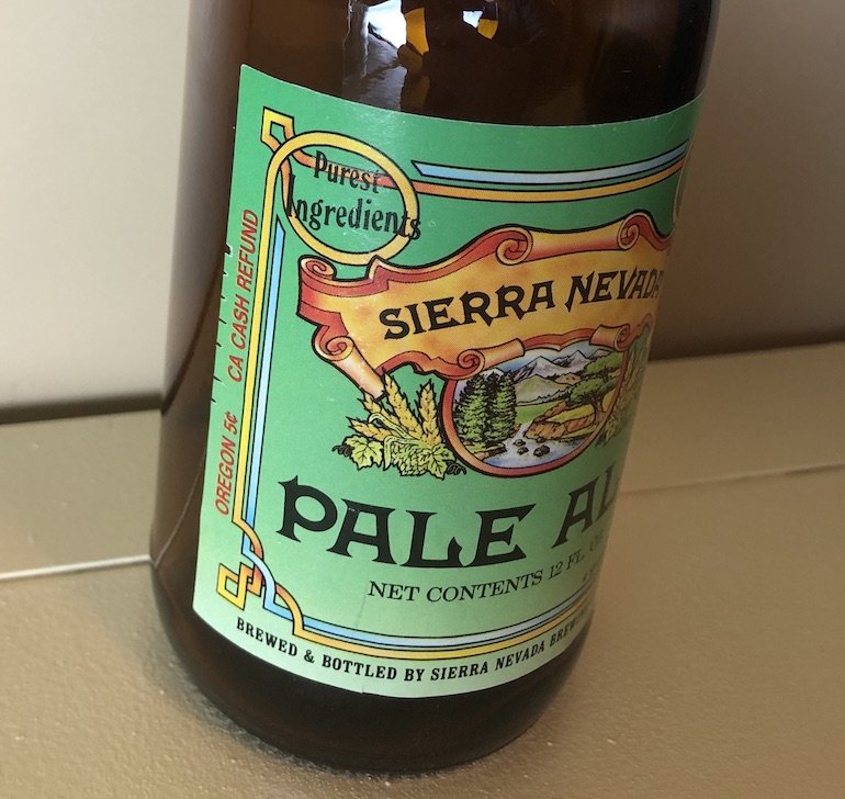 Sierra Nevada Pale Ale Side of Label